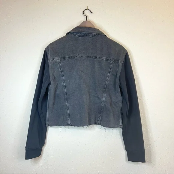Levi’s Women’s Ex-Boyfriend Hybrid Trucker Charcoal Jean Jacket Size Small NWT